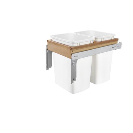 Rev-A-Shelf Maple Veneer, Light Brown, 14.75 in W, 17.88 in H, 22.75 in D, 22.75 in L, Light Brown 4WCTM-18DM2-162